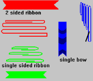 diagrams of Formal or French bows