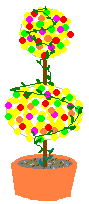 drawing of popcorn topiary