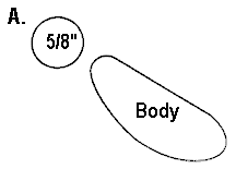 Pattern pieces shown