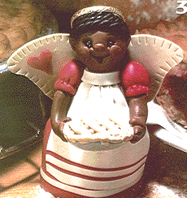 Kitchen Angel with a perfect pie.